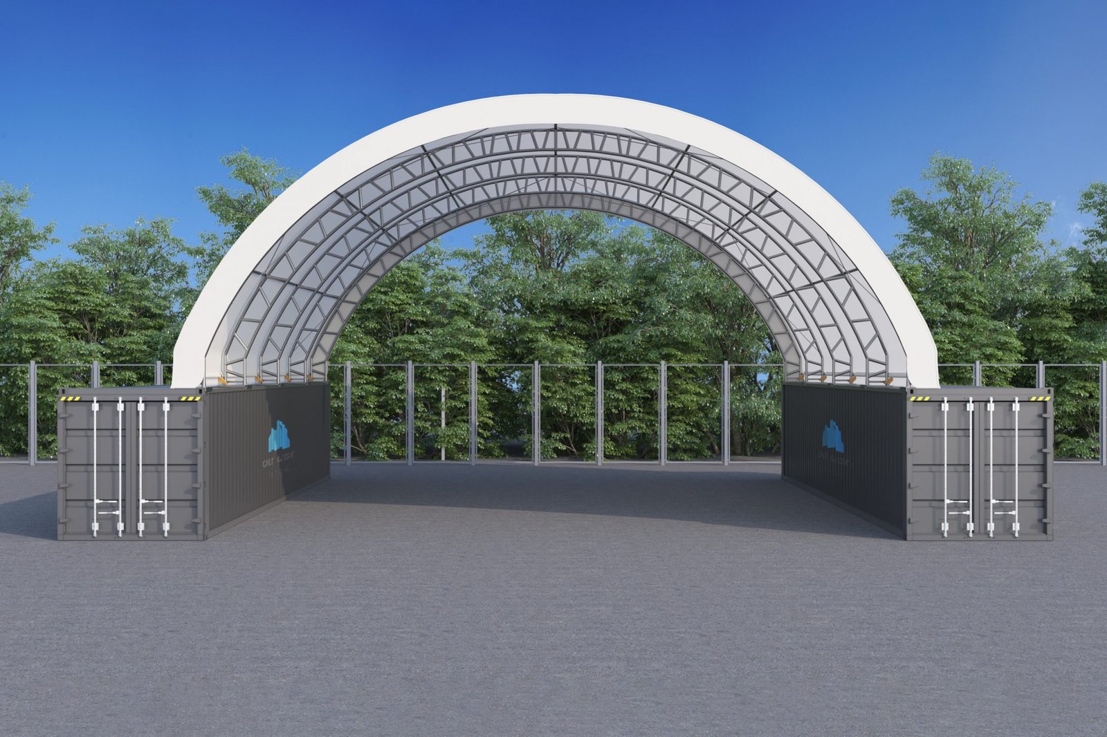 40x40ft (12x12m) welded commercial grade double truss dome 40x40ft (12x12m) welded commercial grade double truss dome