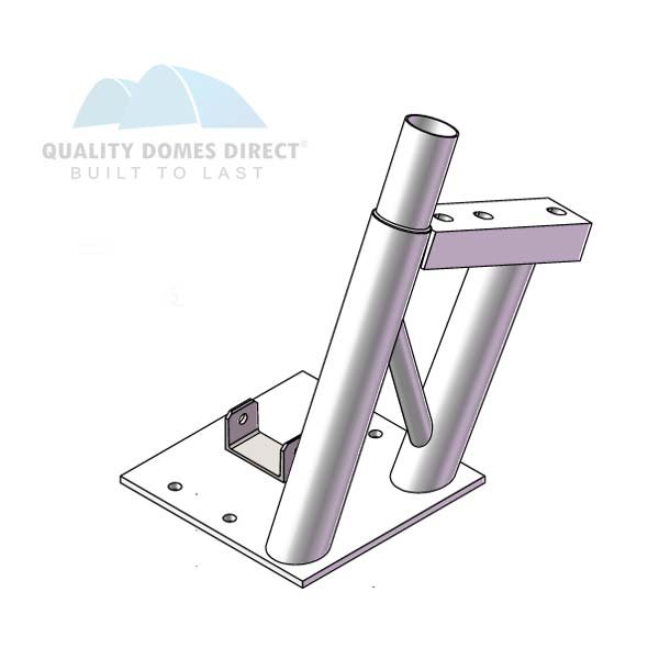 60x40ft (18x12m) double truss industrial grade dome, with 1/2 front and back wall 60x40ft (18x12m) double truss industrial grade dome, with 1/2 front and back wall