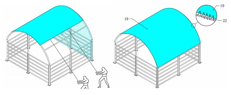 livestock shelter (6 x 6m) livestock shelter (6 x 6m)