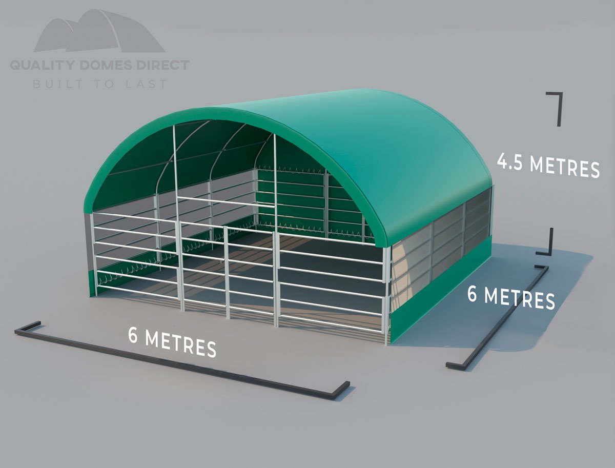 livestock shelter (6 x 6m) livestock shelter (6 x 6m)