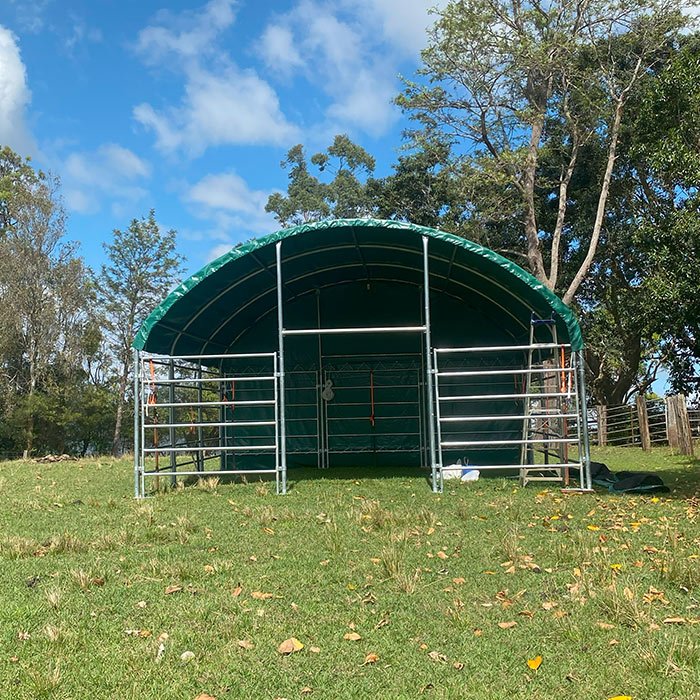 livestock shelter (6 x 6m) livestock shelter (6 x 6m)