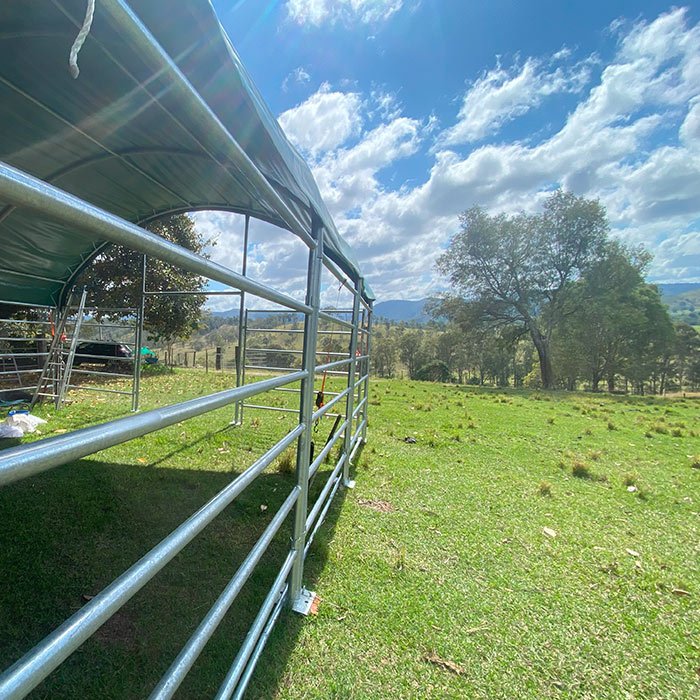 livestock shelter (6 x 6m) livestock shelter (6 x 6m)