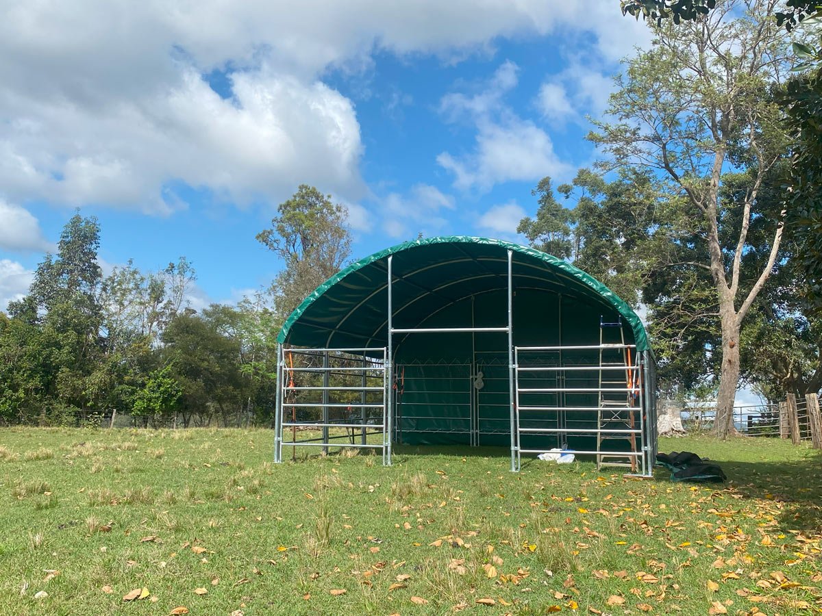 livestock shelter (6 x 6m) livestock shelter (6 x 6m)