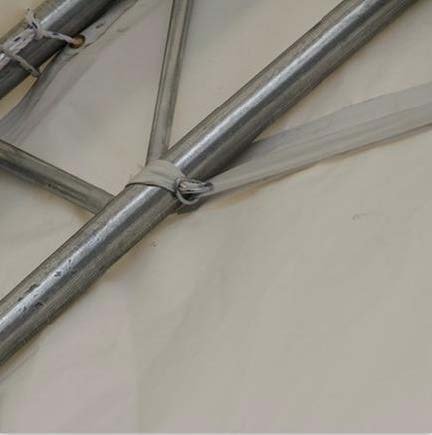 60x40ft (18x12m) double truss industrial grade dome, with 1/2 front and back wall 60x40ft (18x12m) double truss industrial grade dome, with 1/2 front and back wall