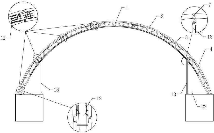 60x40ft (18x12m) double truss industrial grade dome, with 1/2 front and back wall 60x40ft (18x12m) double truss industrial grade dome, with 1/2 front and back wall