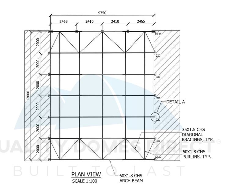 33x40ft (10x12m) commercial grade dome 33x40ft (10x12m) commercial grade dome