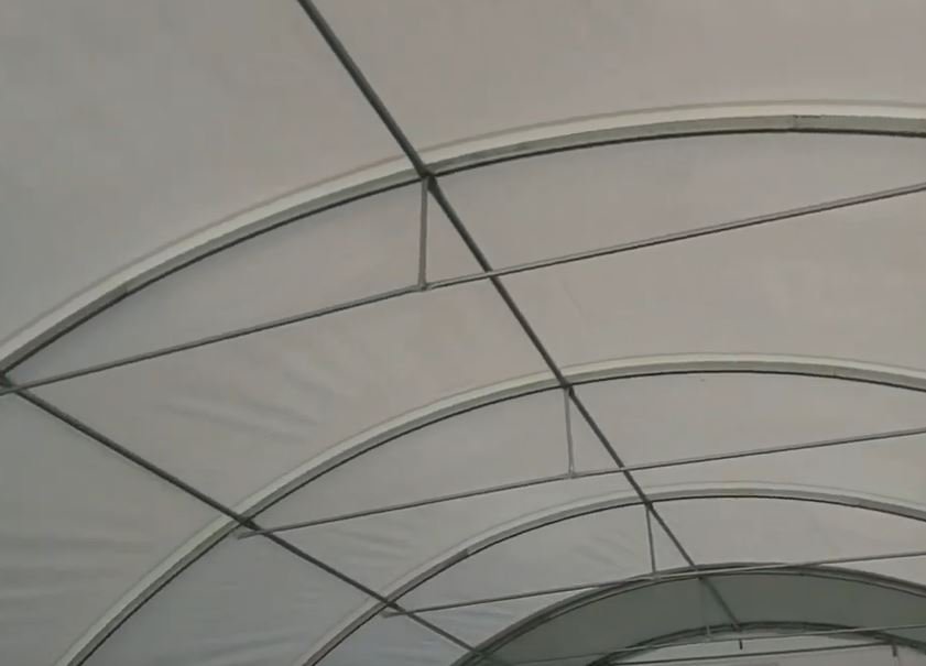 30x65x15ft (9.15x20x4.5m) long large shelter + door 30x65x15ft (9.15x20x4.5m) long large shelter + door