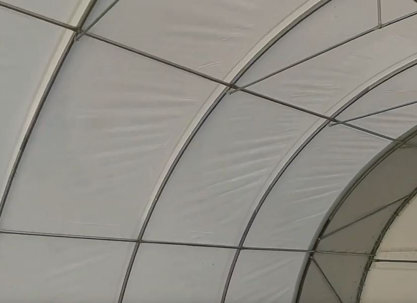 30x65x15ft (9.15x20x4.5m) long large shelter + door 30x65x15ft (9.15x20x4.5m) long large shelter + door