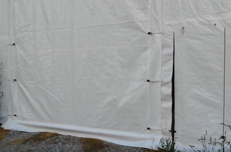30x65x15ft (9.15x20x4.5m) long large shelter + door 30x65x15ft (9.15x20x4.5m) long large shelter + door