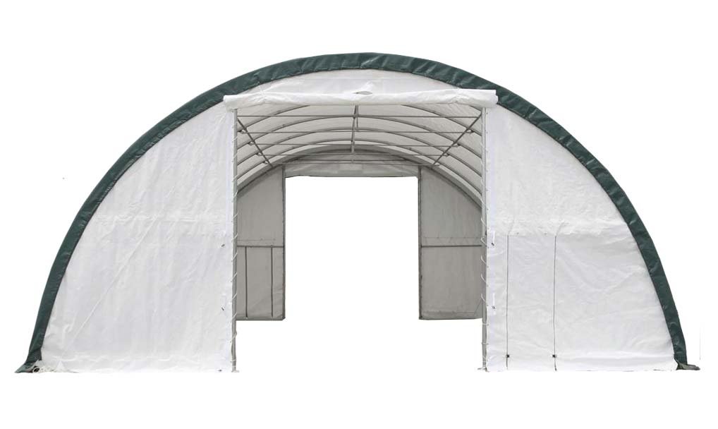 30x65x15ft (9.15x20x4.5m) long large shelter + door 30x65x15ft (9.15x20x4.5m) long large shelter + door